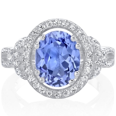स्टर्लिंग सिल्वर में प्राकृतिक नकली Tanzanite अंगूठी - कलात्मक वैकल्पिक सगाई की अंगूठी - हस्तनिर्मित शादी की अंगूठी