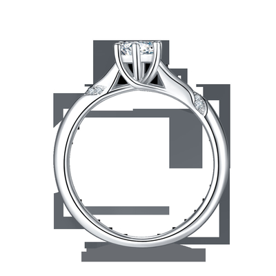 थोक Moissanite आभूषण 925 स्टर्लिंग चांदी कस्टम Moissanite अंगूठी सगाई