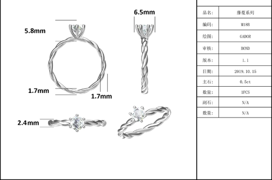 Moissanite सगाई महिलाओं की अंगूठी सेट हीरे और नीलम शादी बैंड सफेद सोने प्रशस्त के लिए