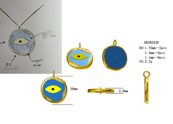उपहार के लिए 0.2ct 8pcs सेमी माउंट डायमंड रिंग 14K व्हाइट गोल्ड सामग्री ODM