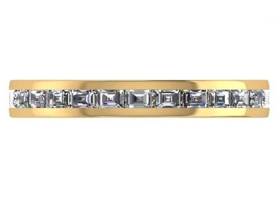 27pcs डायमंड 18K उपहार के लिए 2.0 × 1.5MM OEM ODM के साथ सोने की अंगूठी गुलाब: