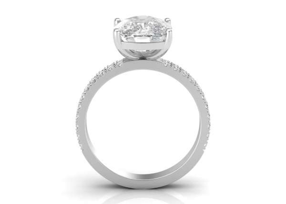 ओवल 1.5ct डायमंड के साथ 6×8MM 14K सॉलिड गोल्ड ज्वैलरी 20pcs;