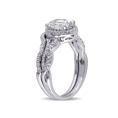 ओवल कट 18kt व्हाइट गोल्ड डायमंड एंगेजमेंट रिंग 0.92ct महिलाओं के लिए वजन ODM