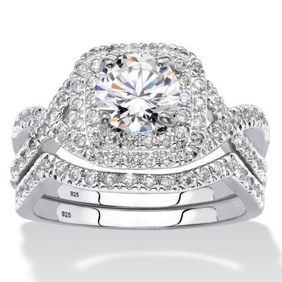 दुल्हन के लिए 0.92ct SI1 डायमंड एंगेजमेंट वेडिंग रिंग्स राउंड कट